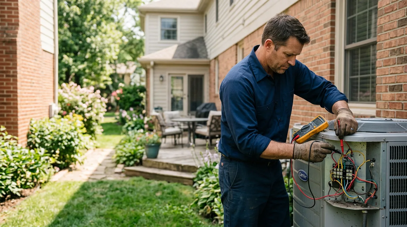HVAC technician working near Granite Springs, NY